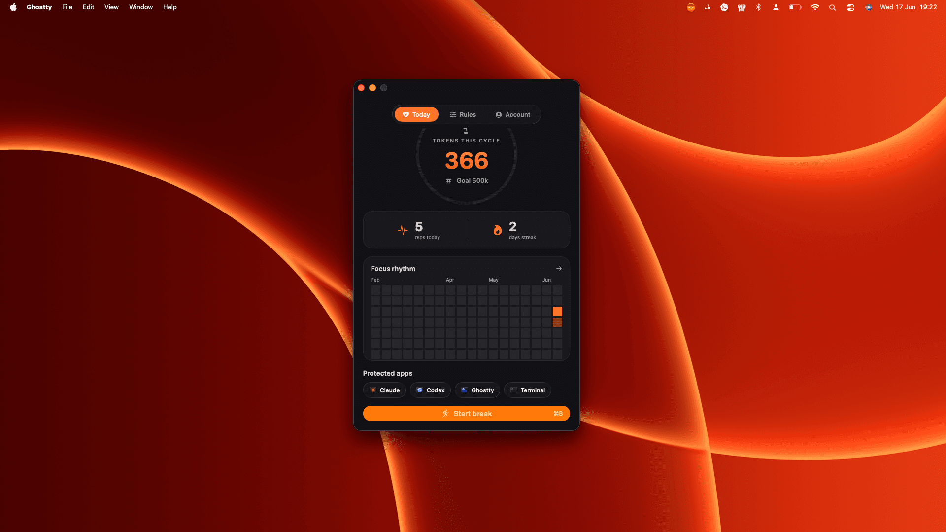 PromptBreak app screenshot